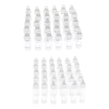 60 Pieces Mini Clear Glass Jars Vials Essential Oil DIY Decoration Bottles