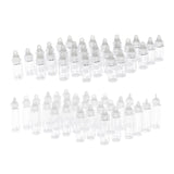60 Pieces Mini Clear Glass Jars Vials Essential Oil DIY Decoration Bottles