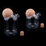 2pcs/Set Glass Food Storage Jar Kitchen Canister for Candy Coffee Tea