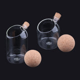 2pcs/Set Glass Food Storage Jar Kitchen Canister for Candy Coffee Tea
