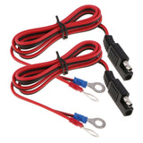 2x 1M 12V Battery Charger Terminal O Ring Connector Cable Output Connecting