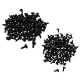 200 pcs Plastic Safety Nose for Bear Animal Toy Doll DIY 10x13mm & 9x12mm