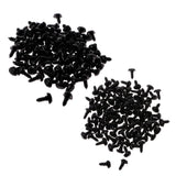 200 pcs Plastic Safety Nose for Bear Animal Toy Doll DIY 10x13mm & 9x12mm