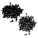 200 pcs Plastic Safety Nose for Bear Animal Toy Doll DIY 10x13mm & 9x12mm