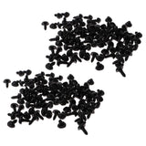 200 pcs Plastic Safety Nose for Bear Animal Toy Doll DIY 10x13mm & 9x12mm