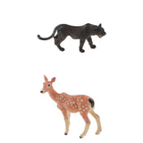 Realistic Sika Deer Doe Wolf Animal Figurine Model Action Figure Kids Toy
