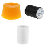2 Roll Waxed Polyester Braided Thread with Beeswax for Leather Craft Sewing
