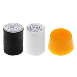 2 Roll Waxed Polyester Braided Thread with Beeswax for Leather Craft Sewing