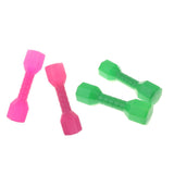 2 Pair Plastic Lightweight Dumbbell Fitness Exercise Kids Toy Green + Pink