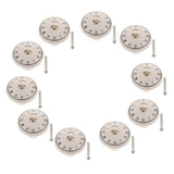 10Pcs Round Black and White Ceramic Cabinet Knobs for Home Feruniture