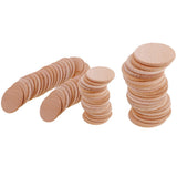 70 Pieces Blank Round Unfinished Wood Embellishments for Art DIY Crafts 36mm