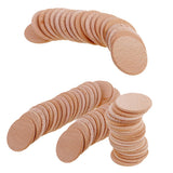 70 Pieces Blank Round Unfinished Wood Embellishments for Art DIY Crafts 36mm