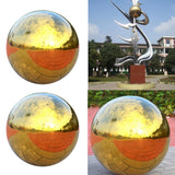2Pcs - 304 Stainless Hollow Ball Seamless Mirror Ball Sphere Home Deco 138mm