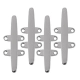 4x Marine 316 Stainless Steel Heavy Duty Hollow Base Boat Rope Cleat 8 inch