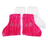 2 Pairs Ice Skate Boot Covers Protector for Figure Skating Velvet