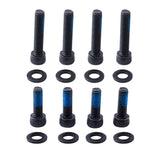8 Pieces Bike Disc Brake Mount Adapter Steel Screws with Washers