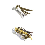 50 Pieces Vintage Beading Flat Bookmarks With Loop DIY Making Jewelry Craft