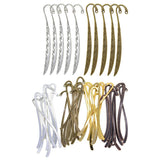 50 Pieces Vintage Beading Flat Bookmarks With Loop DIY Making Jewelry Craft