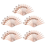 60 xDisposable Plastic Forks Spoons Knifes Party Decorations Rose Golden