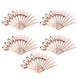 60 xDisposable Plastic Forks Spoons Knifes Party Decorations Rose Golden