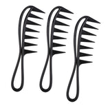 3pcs Men's Oily Hair Pick Comb Salon Dyeing Hairdressing Styling Wide Tooth