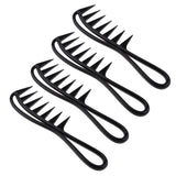 4pcs Men's Oily Hair Pick Comb Salon Dyeing Hairdressing Styling Wide Tooth
