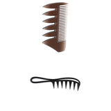 2pcs Men's Oily Hair Pick Combs Salon Dyeing Hairdressing Styling Wide Tooth