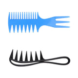 2 Pieces Men's Oily Hair Pick Comb Salon Dye Hairdressing Styling Wide Tooth