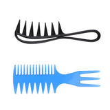 2 Pieces Men's Oily Hair Pick Comb Salon Dye Hairdressing Styling Wide Tooth