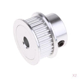2pcs GT2 30 Teeth Timing Belt Pulley for 6mm Belt 3D Printer Parts 5mm Bore