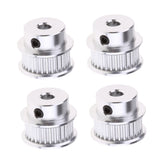 4pcs GT2 30 Teeth Timing Belt Pulley for 6mm Belt 3D Printer Parts 5mm Bore