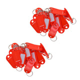 100pcs Removable Waterproof Key Tags ID Name Card Tags Mark Label Red