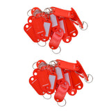 100pcs Removable Waterproof Key Tags ID Name Card Tags Mark Label Red