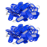 100pcs Removable Waterproof Key Tags ID Name Card Tags Mark Label Royal Blue