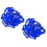 100pcs Removable Waterproof Key Tags ID Name Card Tags Mark Label Royal Blue