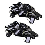 100pcs Removable Waterproof Key Tags ID Name Card Tags Mark Label Black