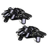100pcs Removable Waterproof Key Tags ID Name Card Tags Mark Label Black