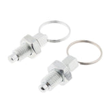 2 Pieces Stainless Steel Non Lock-Out Indexing Plunger with Pull Ring M8&M12