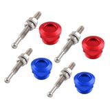 4x Solid Push Button Quick Release Bonnet Hood Pins Lock Latch 7/8" (22mm)
