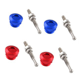 4x Solid Push Button Quick Release Bonnet Hood Pins Lock Latch 7/8" (22mm)