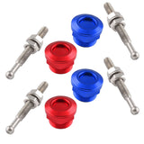 4x Solid Push Button Quick Release Bonnet Hood Pins Lock Latch 7/8" (22mm)