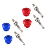 4x Solid Push Button Quick Release Bonnet Hood Pins Lock Latch 7/8" (22mm)