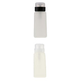2pcs 250ml Nail Art Tip Empty Dispenser Nail Remover Pump Bottle Transparent