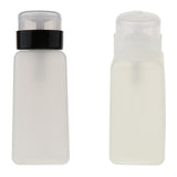 2pcs 250ml Nail Art Tip Empty Dispenser Nail Remover Pump Bottle Transparent