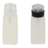 2pcs 250ml Nail Art Tip Empty Dispenser Nail Remover Pump Bottle Transparent