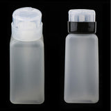 2pcs 250ml Nail Art Tip Empty Dispenser Nail Remover Pump Bottle Transparent