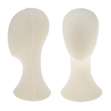 2x 21" Canvas Block Wigs Making Mannequin Head Hat Caps Mask Display Model S