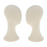 2x 21" Canvas Block Wigs Making Mannequin Head Hat Caps Mask Display Model S