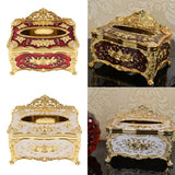2Pcs European Style Acrylic Tissue Refill Holder Luxury Napkin Box Cover