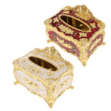 2Pcs European Style Acrylic Tissue Refill Holder Luxury Napkin Box Cover